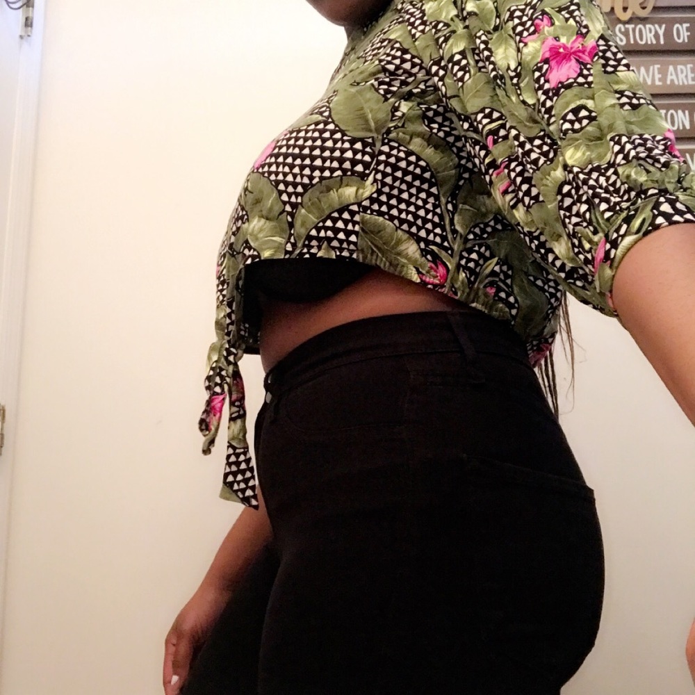 Floral off- the -shoulder top